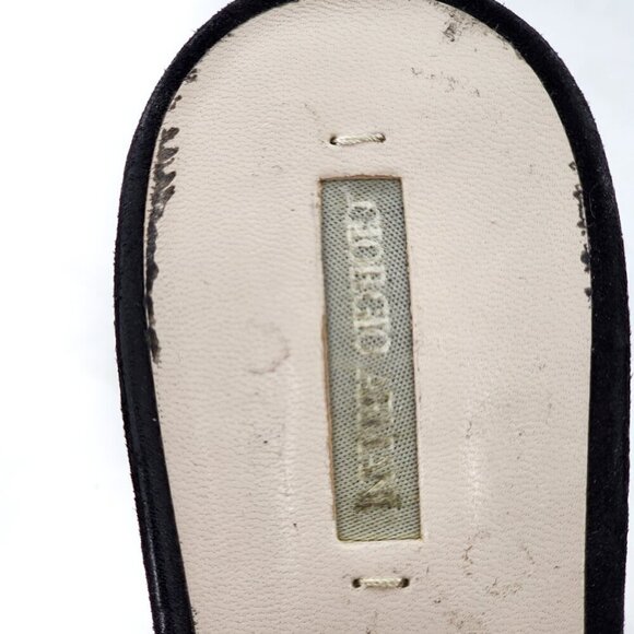 GIORGIO ARMANI Pumps Suede Leather Ankle Strap Heels - Picture 9 of 12